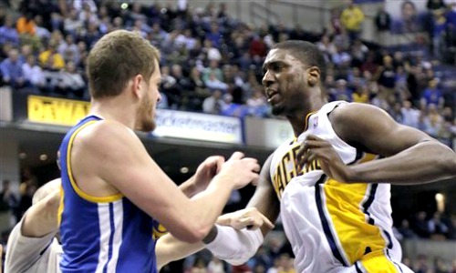 Roy Hibbert ejected after Pacers-Warriors brawl