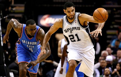 Spurs rout Thunder in series opener, 122-105