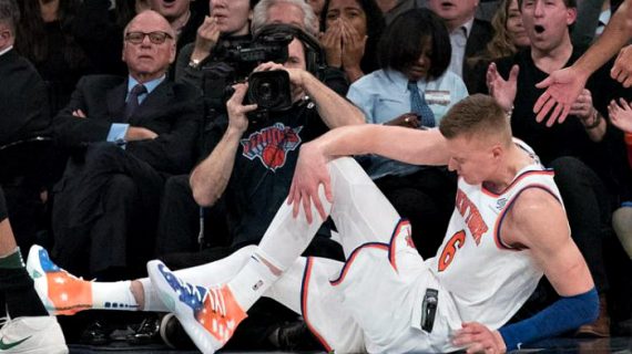 Kristaps Porzingis out for season with torn ACL