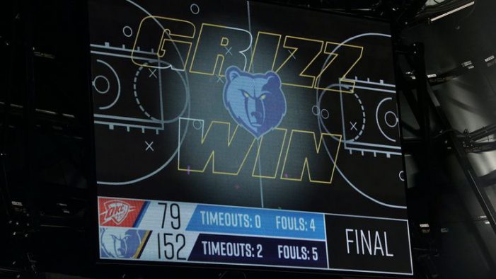 Memphis set NBA record with 73-point win over Oklahoma City