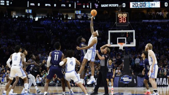 North Carolina ends Saint Peter’s run and sets up final four clash with arch-rival Duke