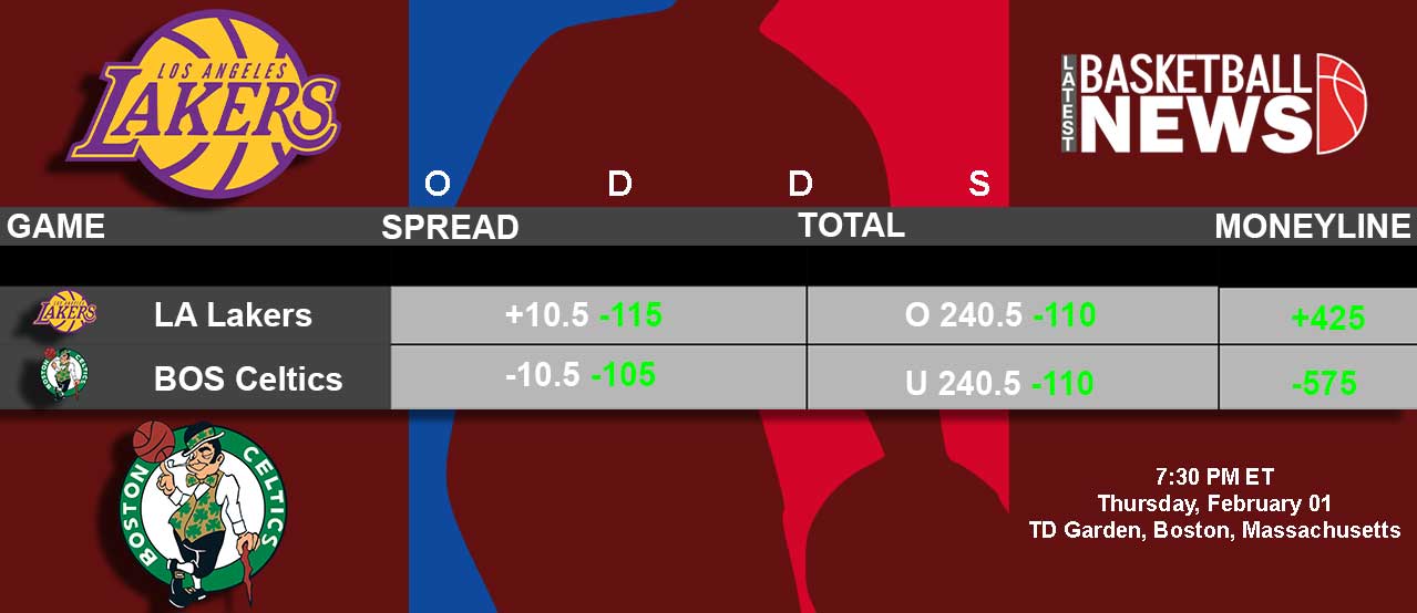 LA Lakers vs BOS Celtics